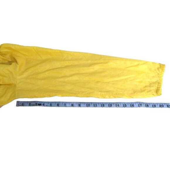 IZOD j.g. Lacoste vintage yellow thin nylon hoodie pullover YOUTH size XL 14-16 - Picture 4 of 7